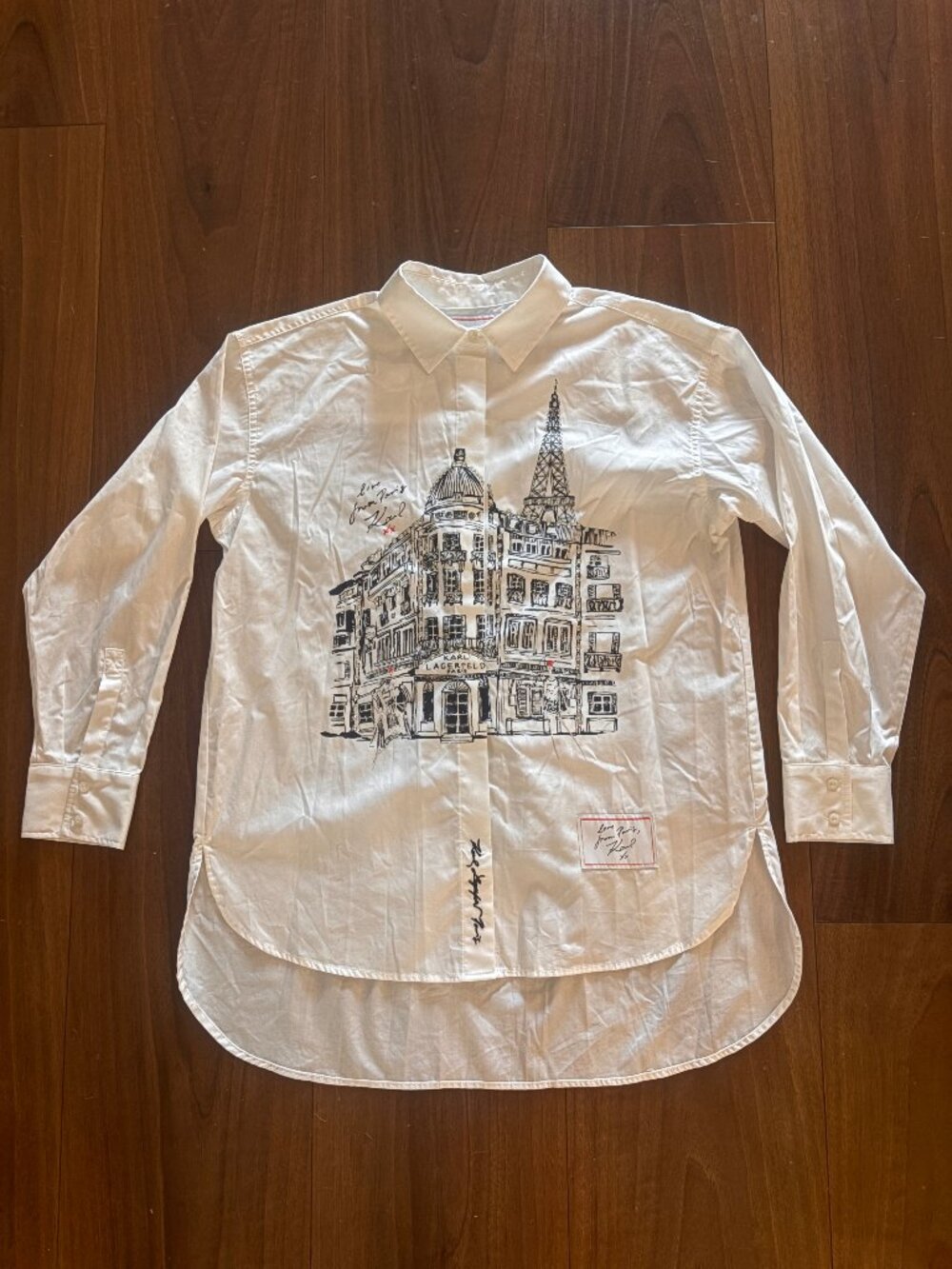 Karl Lagerfeld Paris City Scene Button Down Shirt - Size L